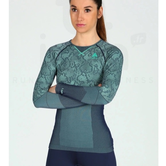 Odlo Blackcomb Evolution Base Layer moisture wicking. Ventilation. Outdoor. EUC - Picture 1 of 10